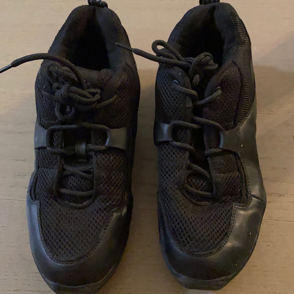 Black dance shoes